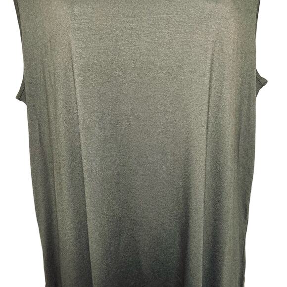 J. Jill Wearever Layering Tank Top Sleeveless Dark Olive Size Large Petite New - Picture 5 of 16